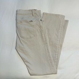 Lauren Ralph Lauren Cream Low Rise Jeans